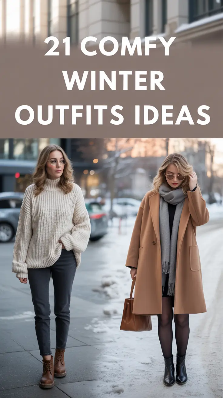 Comfy Winter Outfits Ideas 2025 / 2026 – Cozy & Classy Inspo for Lazy Days