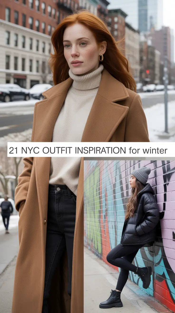 NYC Outfit Inspiration for Winter 2025 - 2026: Street Style & Chic Cold Weather Ideas