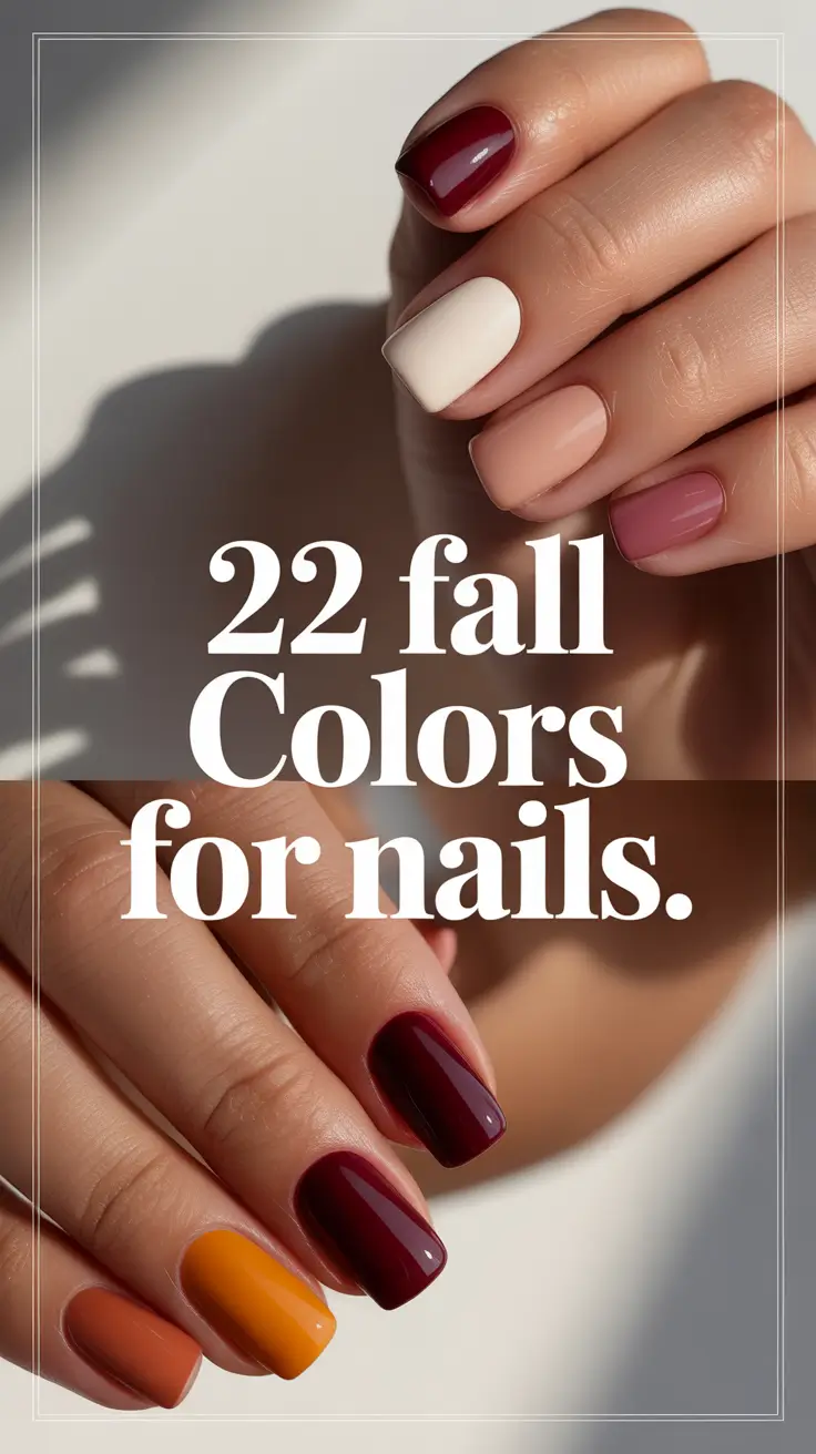 Fall Colors for Nails 2025: Pretty & Popular Autumn Designs