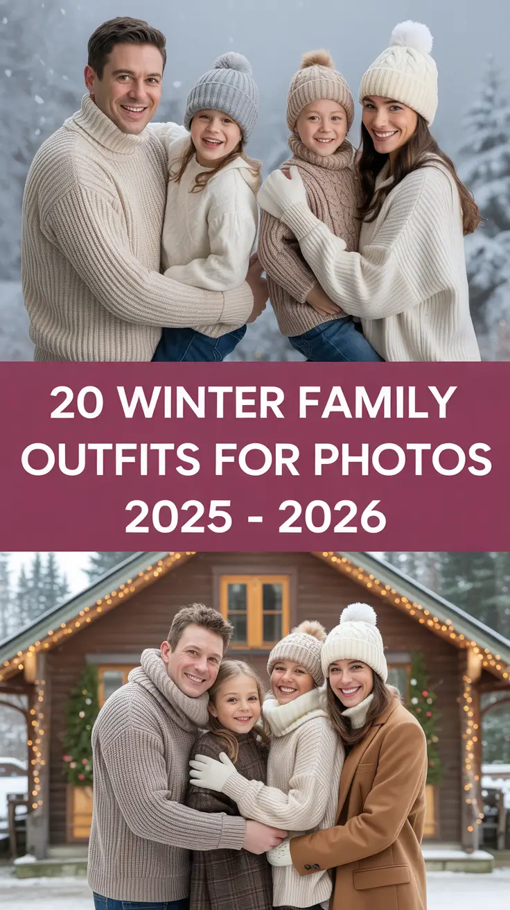 Winter Family Outfits for Photos 2025 - 2026: Cozy & Stylish Ideas