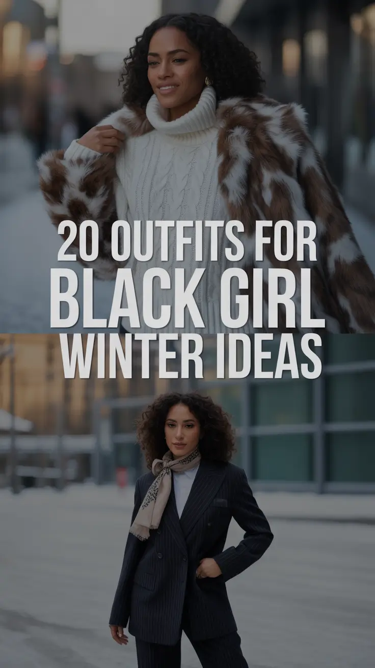 Outfits for Black Girl Winter Ideas 2025 / 2026 – Stylish, Cozy & Street-Ready Inspiration