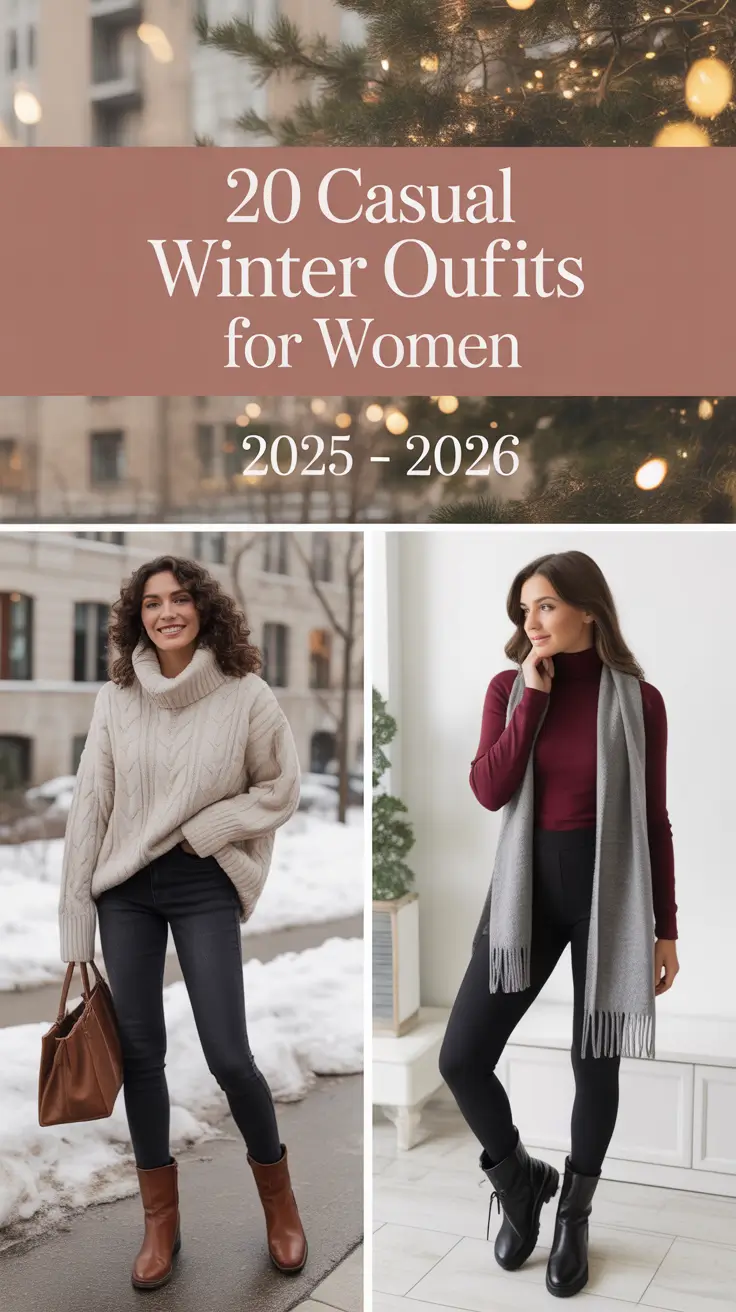 Casual Winter Outfits for Women 2025 - 2026: Cozy, Chic & Comfy Ideas