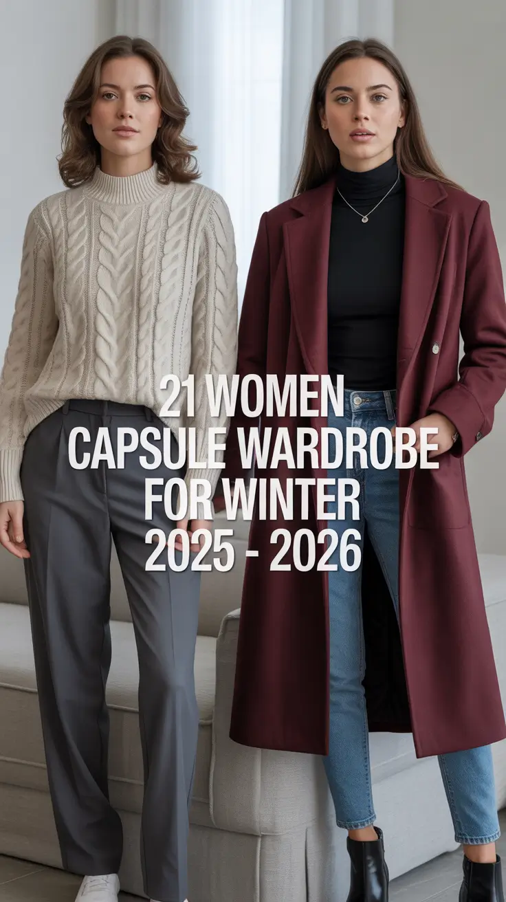 Women Capsule Wardrobe for Winter 2025 - 2026: Stylish Outfits for Cold European Travel