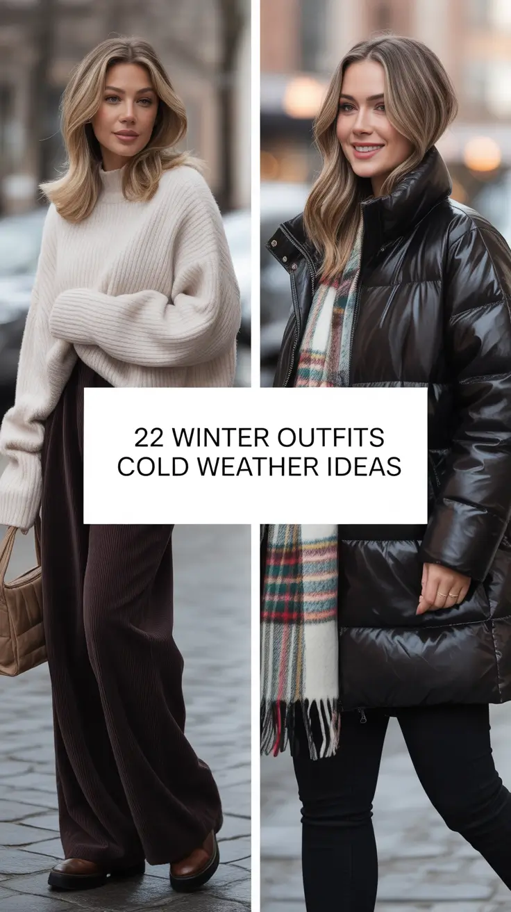 Winter Outfits Cold Weather Ideas 2025 / 2026: Classy & Chic Inspiration for Freezing Snow