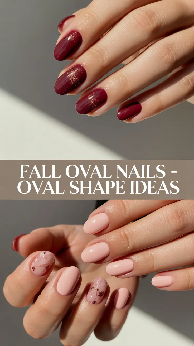 Fall Oval Nails 2025 - Oval Shape Ideas for Every Style and Season