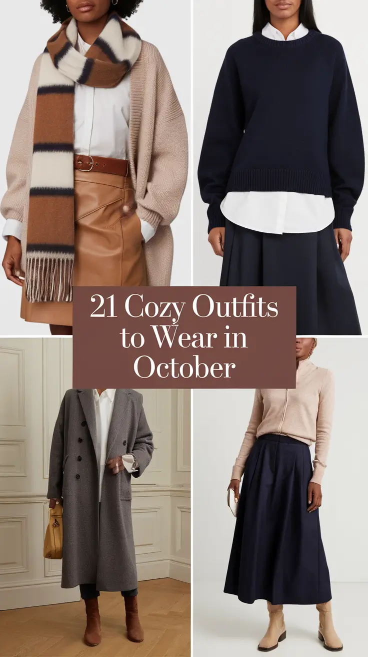 Cozy Outfits to Wear in October 2025 – Chic & Casual Fall Inspo
