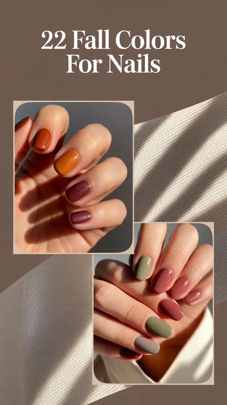 Fall Colors for Nails 2025: Pretty & Popular Autumn Designs
