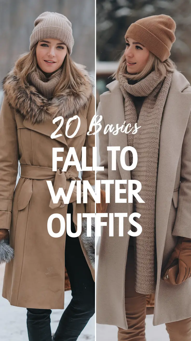 Basics Fall to Winter Outfits Winter 2025 – Chic & Classy Street Style Inspo
