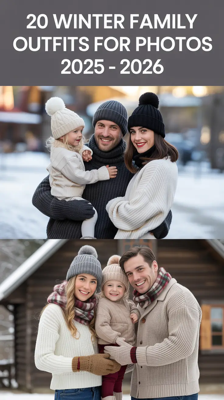 Winter Family Outfits for Photos 2025 - 2026: Cozy & Stylish Ideas