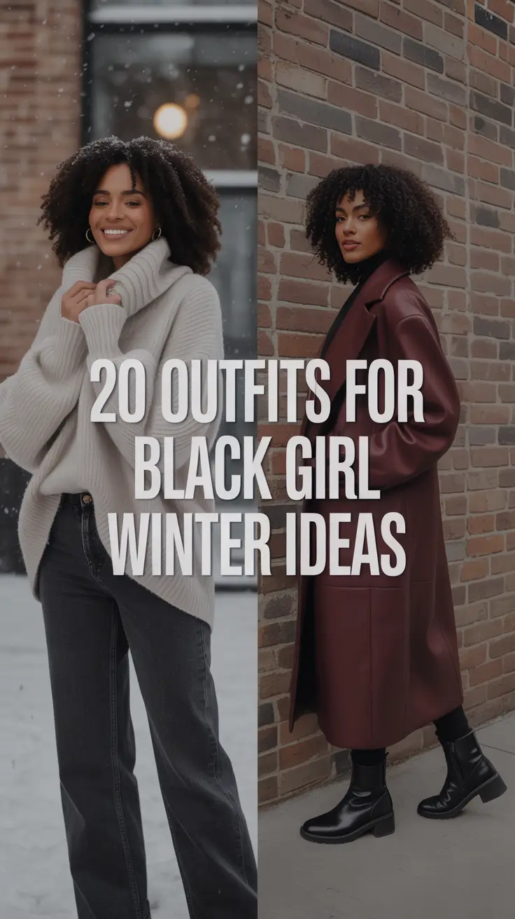 Outfits for Black Girl Winter Ideas 2025 / 2026 – Stylish, Cozy & Street-Ready Inspiration