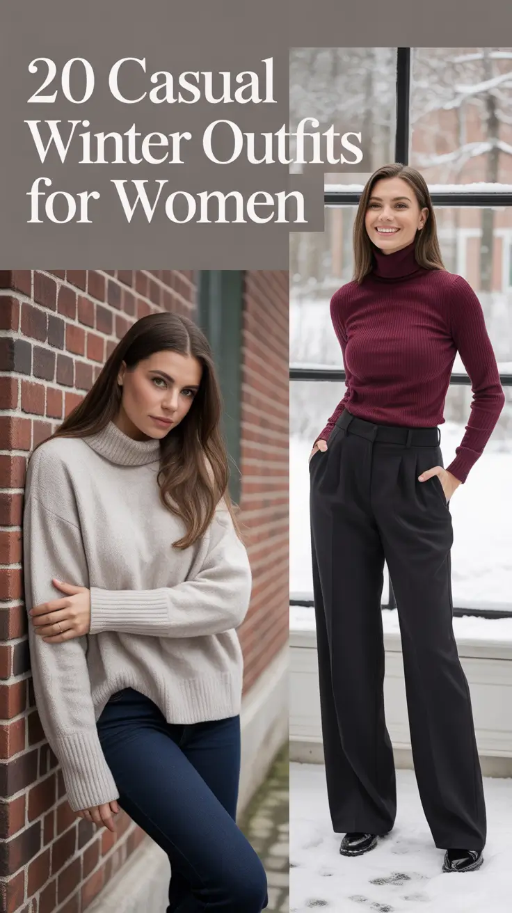 Casual Winter Outfits for Women 2025 - 2026: Cozy, Chic & Comfy Ideas