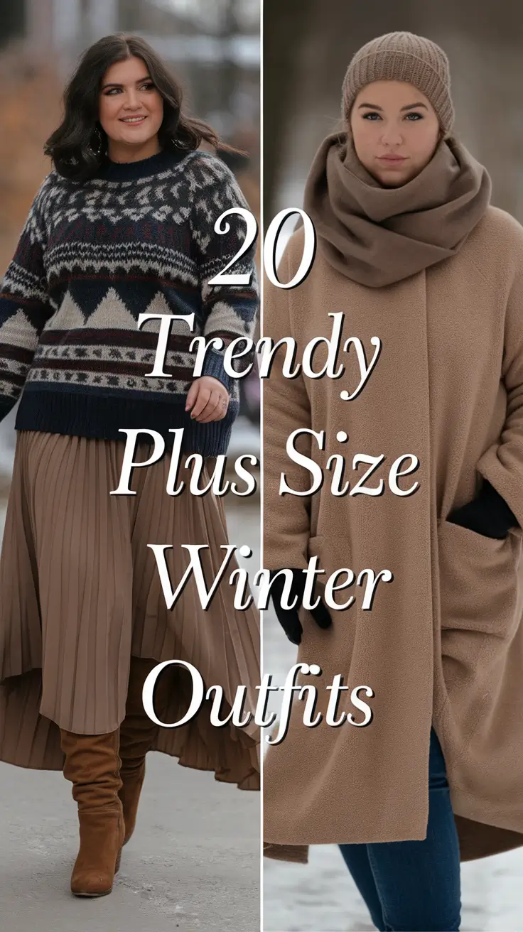 Trendy Plus Size Winter Outfits 2025 – 2026: Elegant & Casual Inspiration for Women