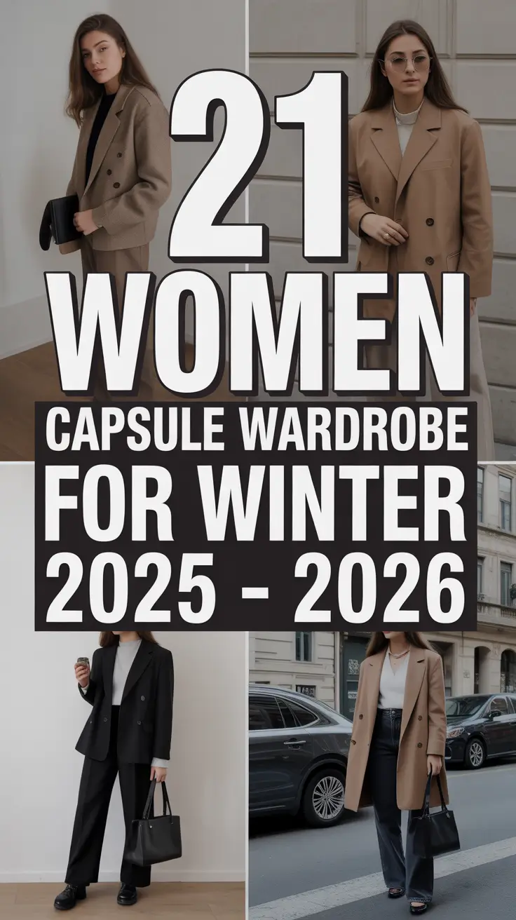 Women Capsule Wardrobe for Winter 2025 - 2026: Stylish Outfits for Cold European Travel