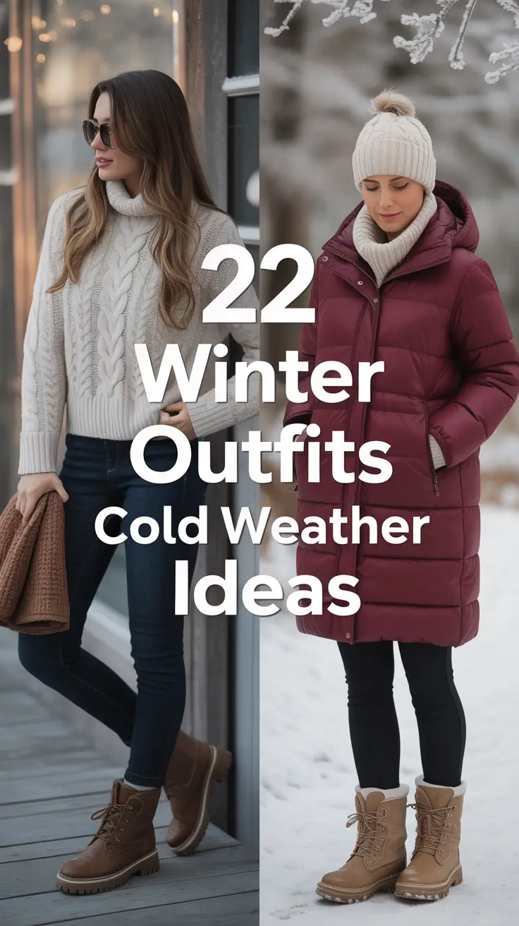 Winter Outfits Cold Weather Ideas 2025 / 2026: Classy & Chic Inspiration for Freezing Snow