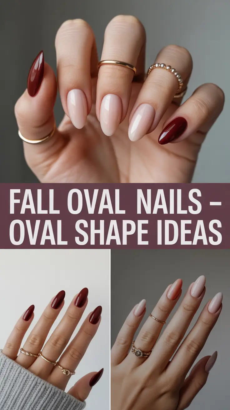 Fall Oval Nails 2025 - Oval Shape Ideas for Every Style and Season