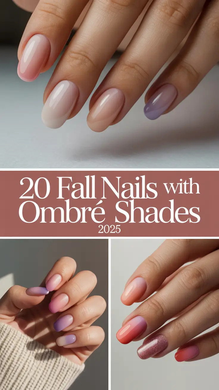 Fall Nails with Ombré Shades 2025 – Fresh Ideas for Autumn Manicure