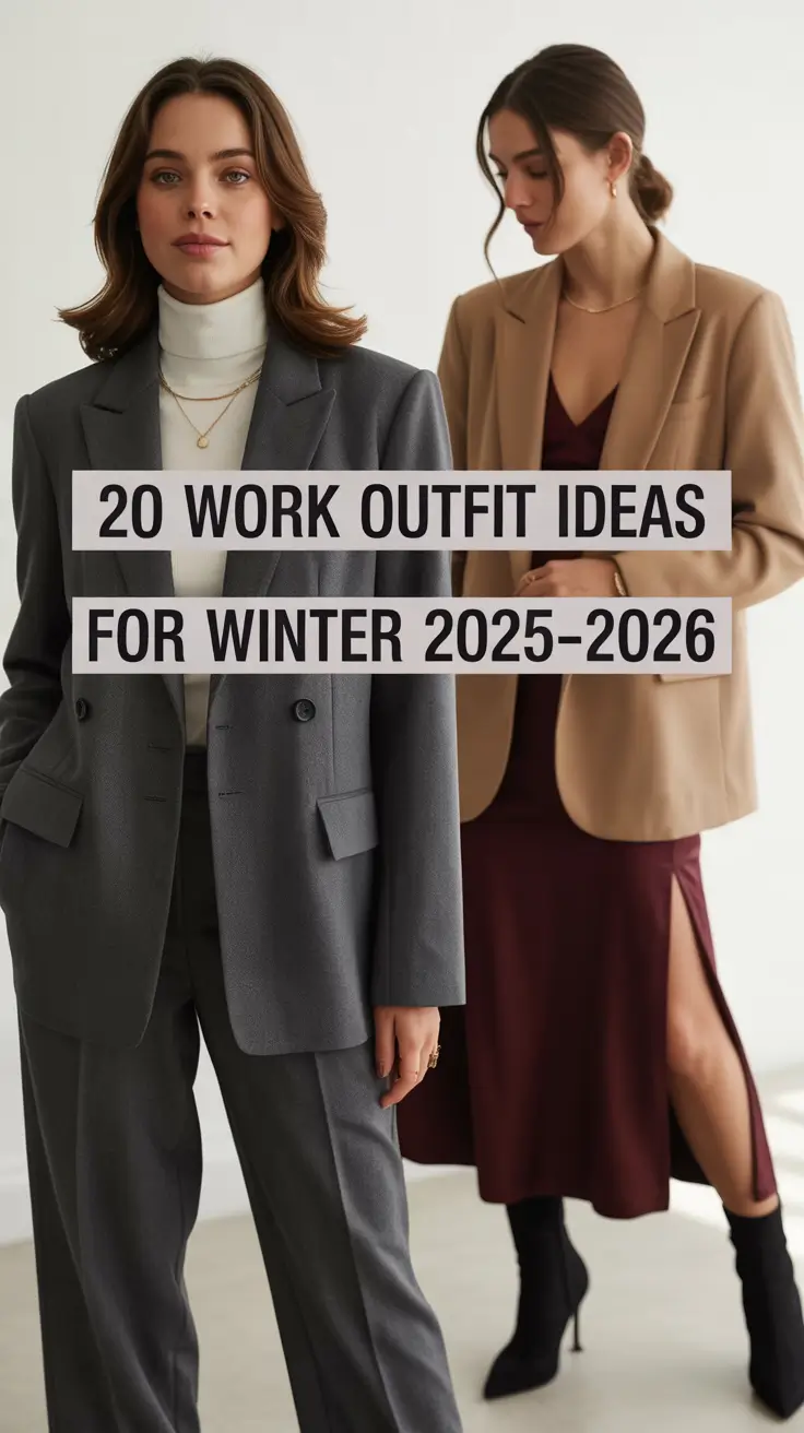 Work Outfit Ideas for Winter 2025–2026: Chic, Cozy & Classy Looks for Women