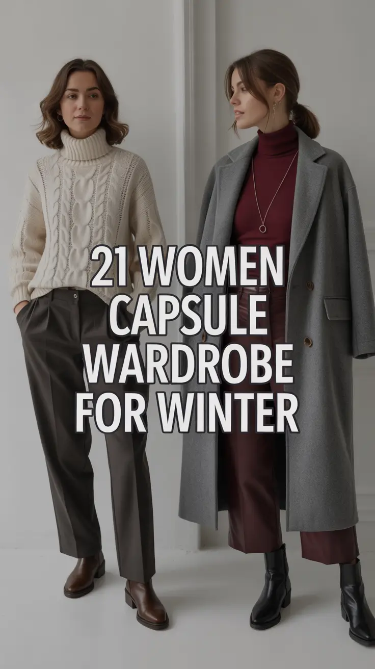 Women Capsule Wardrobe for Winter 2025 - 2026: Stylish Outfits for Cold European Travel