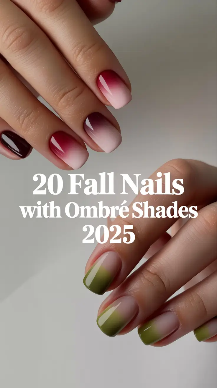 Fall Nails with Ombré Shades 2025 – Fresh Ideas for Autumn Manicure
