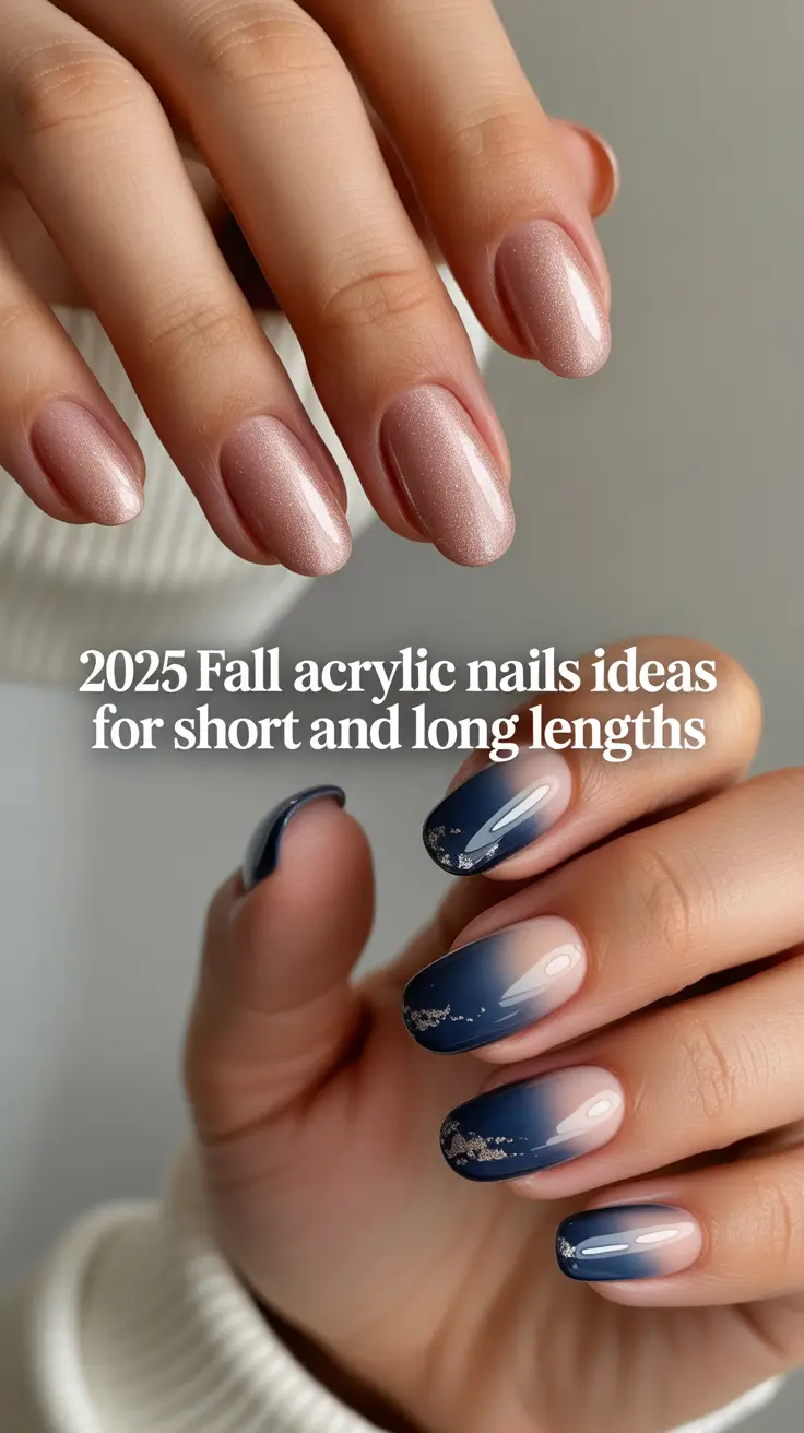 2025 Fall Acrylic Nails Ideas for Short and Long Lengths – Trendy Designs for Autumn