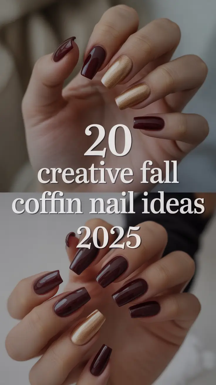 Creative Fall Coffin Nail Ideas 2025: Trendy Designs for Autumn Inspo