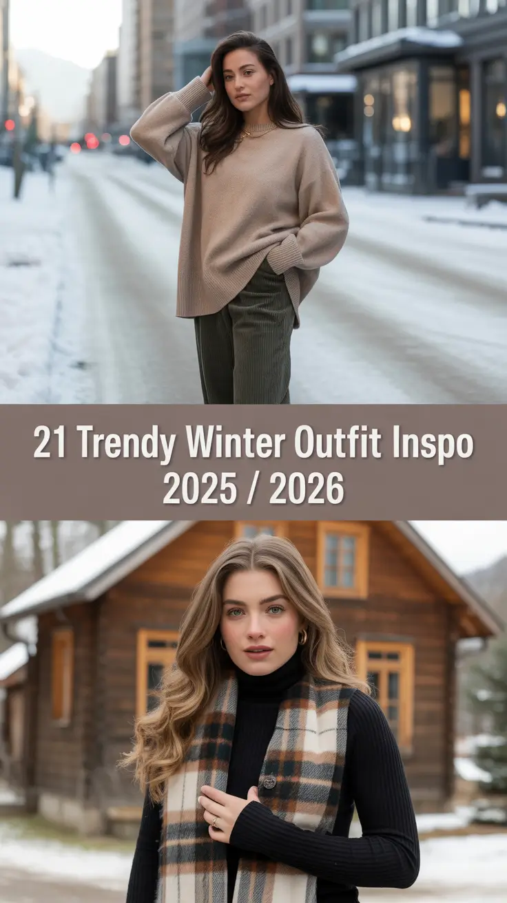 Trendy Winter Outfit Inspo 2025 / 2026 – Street Style Ideas for Women
