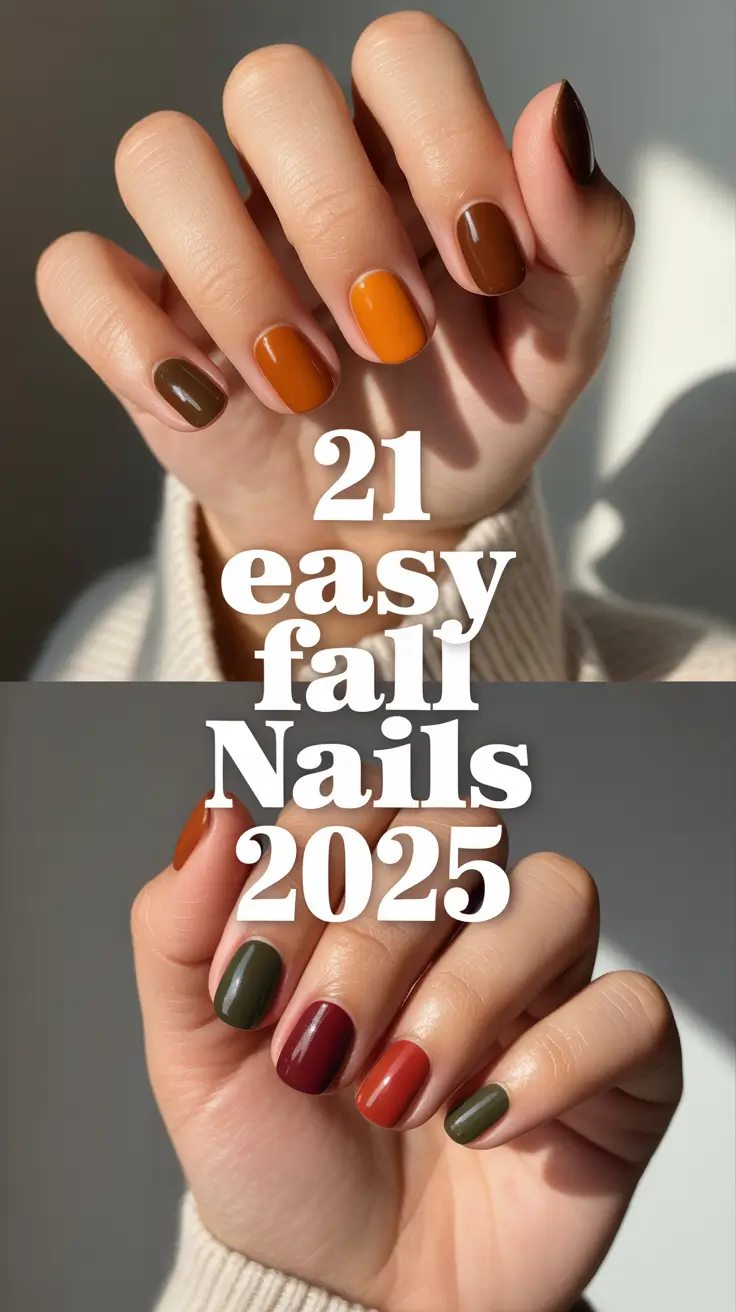 Easy Fall Nails 2025: Simple Designs, Colors & Inspo for Every Style