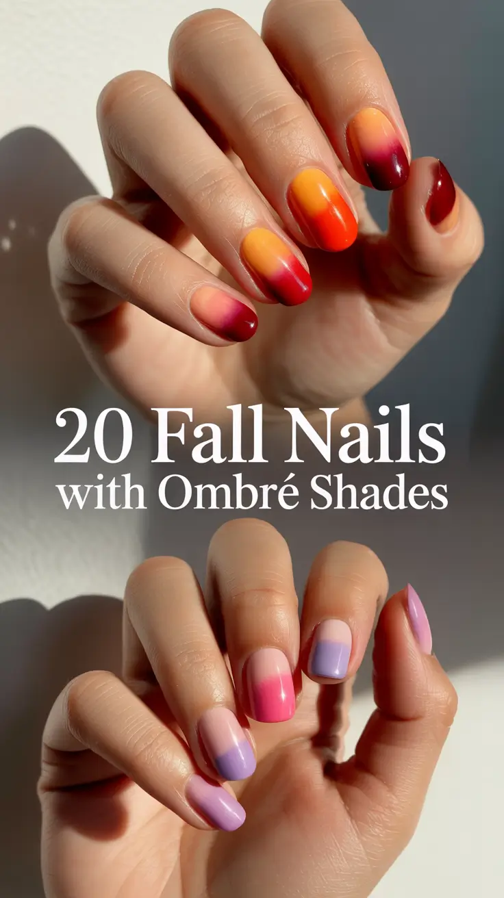 Fall Nails with Ombré Shades 2025 – Fresh Ideas for Autumn Manicure