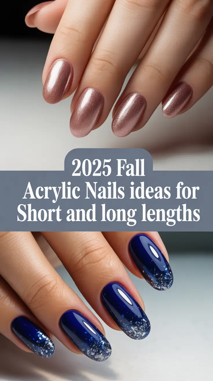 2025 Fall Acrylic Nails Ideas for Short and Long Lengths – Trendy Designs for Autumn