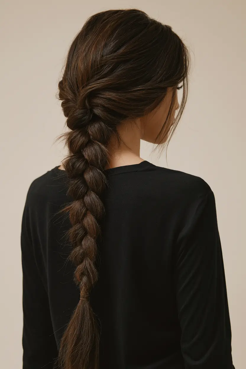 Quick & Easy Hairstyles for Fall 2025 Relaxed Over-The-Shoulder Braid