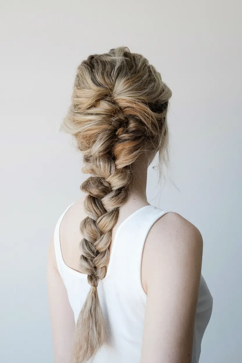 Quick & Easy Hairstyles for Fall 2025 Voluminous Pull-Through Braid