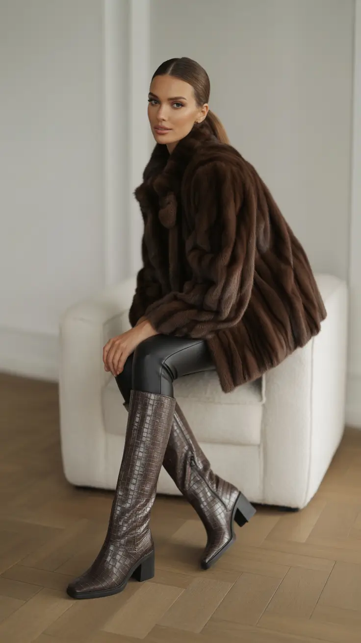 Stylish Birthday Outfits Winter 2025-2026 Rich Chocolate Tones with Luxe Textures