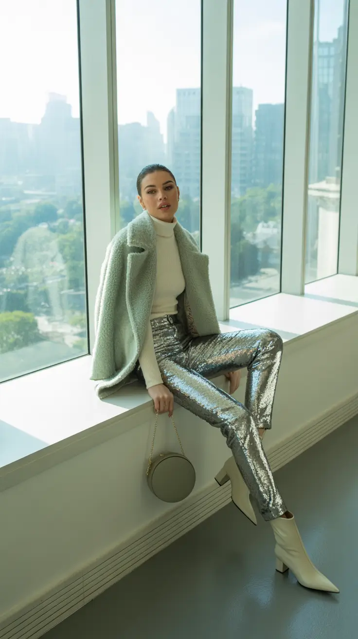 Stylish Birthday Outfits Winter 2025-2026 Silver Shine with Modern Edge