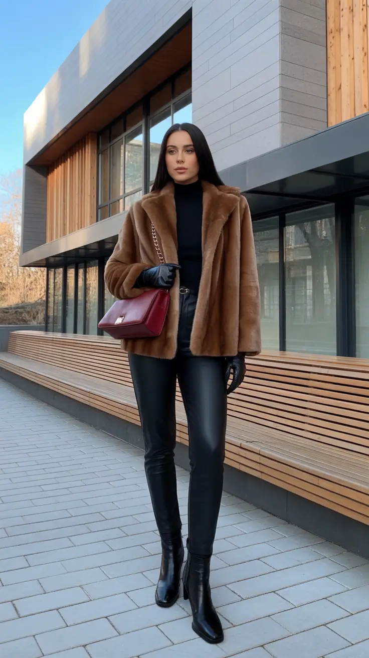 Stylish Birthday Outfits Winter 2025-2026 Classic Neutrals with a Pop of Color