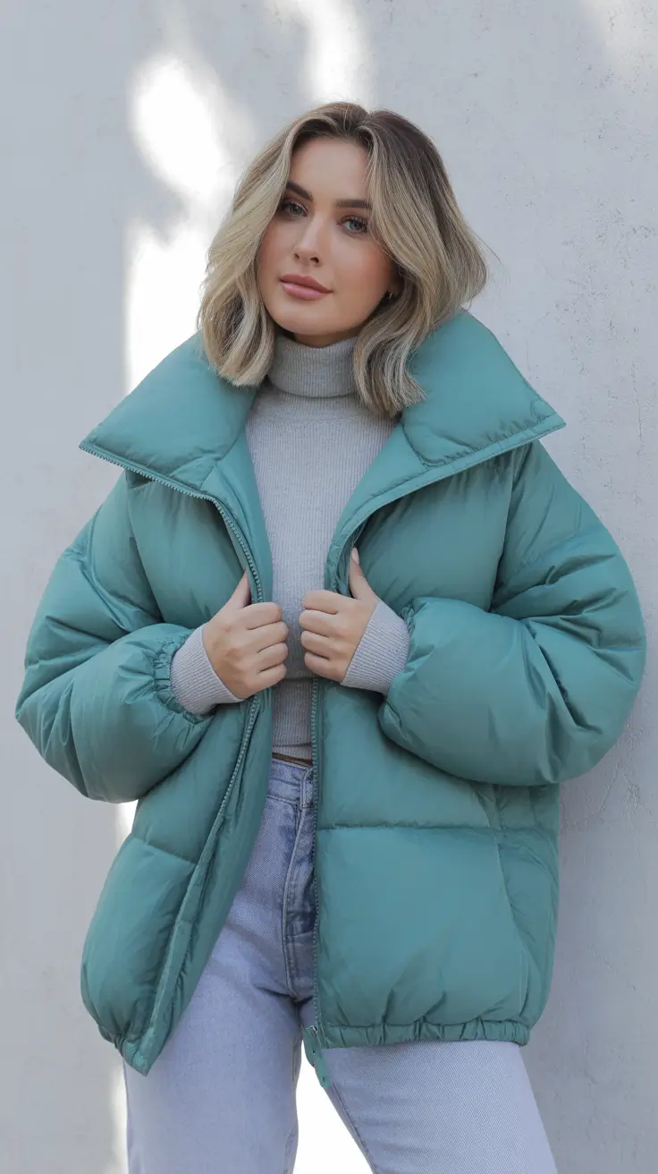 Stylish Birthday Outfits Winter 2025-2026 Soft Tones with Cozy Puffers