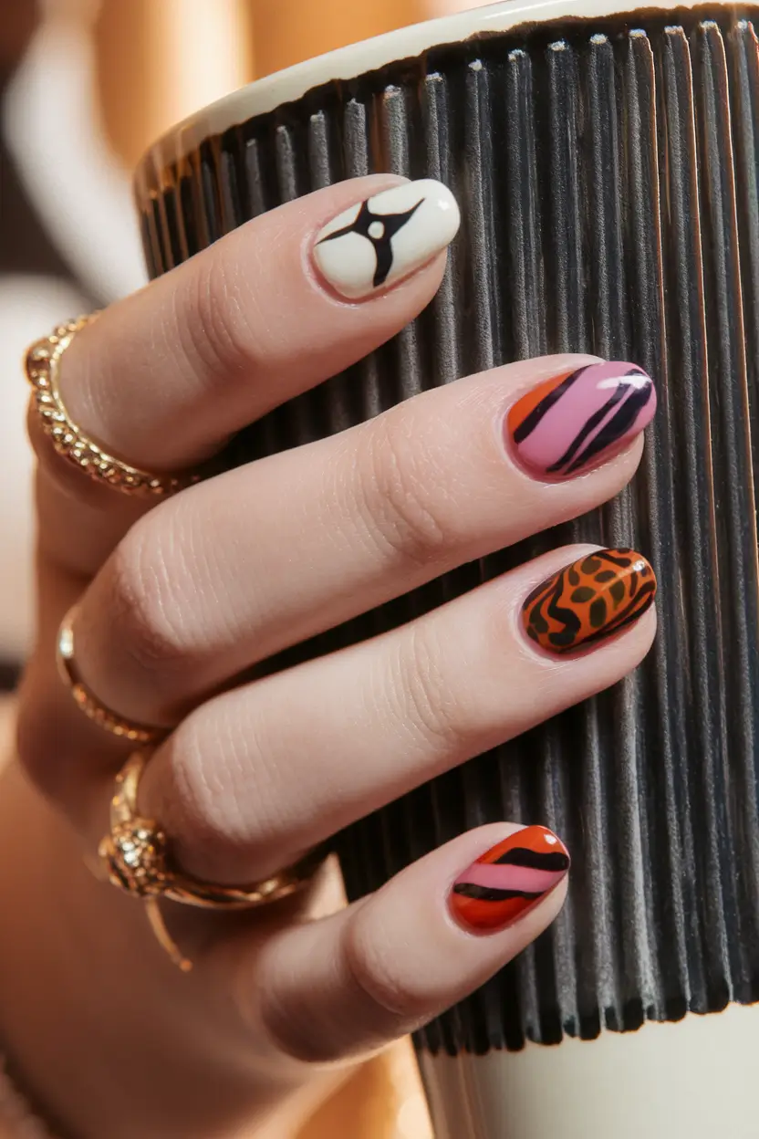 Top Short Fall Nail Trends 2025 Wild Animal Accents