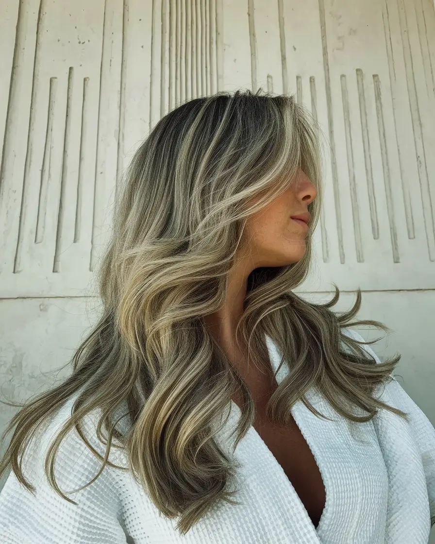 Ideas Smoky Blonde Balayage with Layers