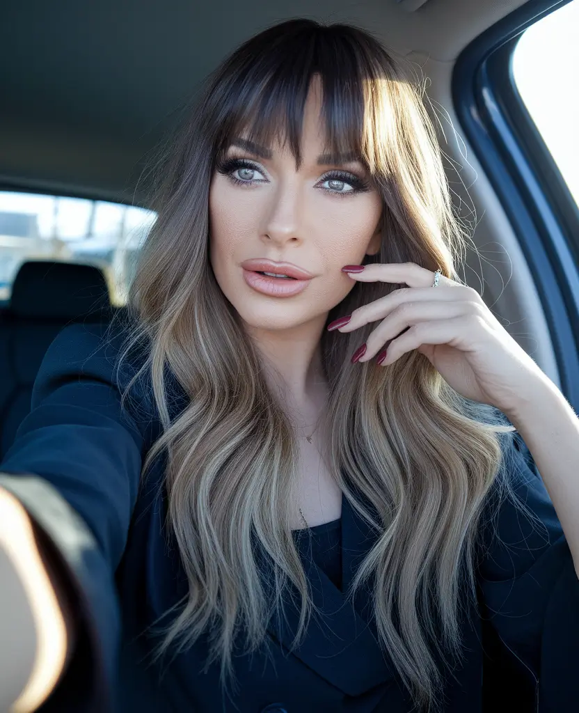 Fall winter Modern Ombre with Wispy Fringe 2025