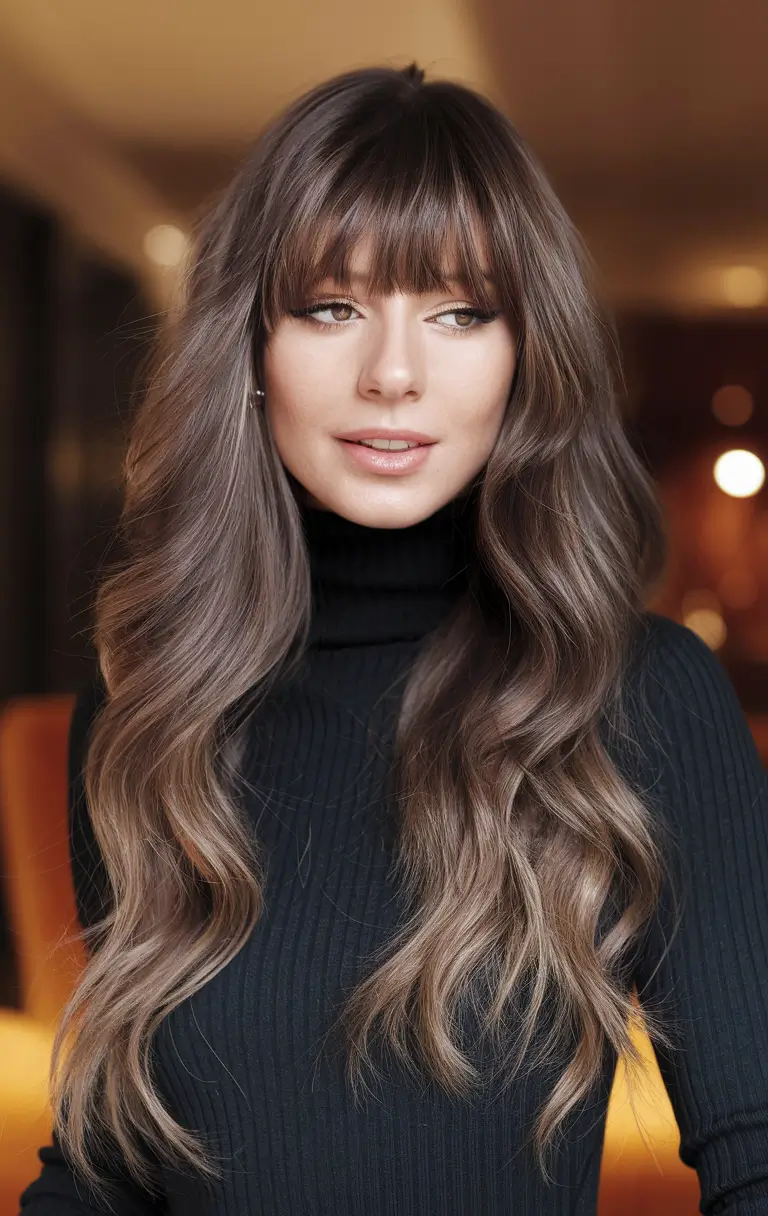 Fall winter Soft Layers with Straight Fringe 2025