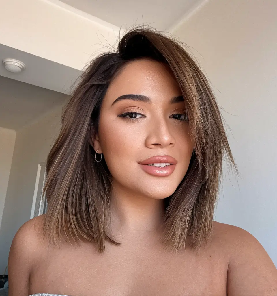 Fall winter Textured Mid-Length Bob 2025