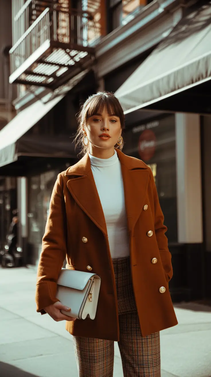 winter fits York City Chic with Golden Details