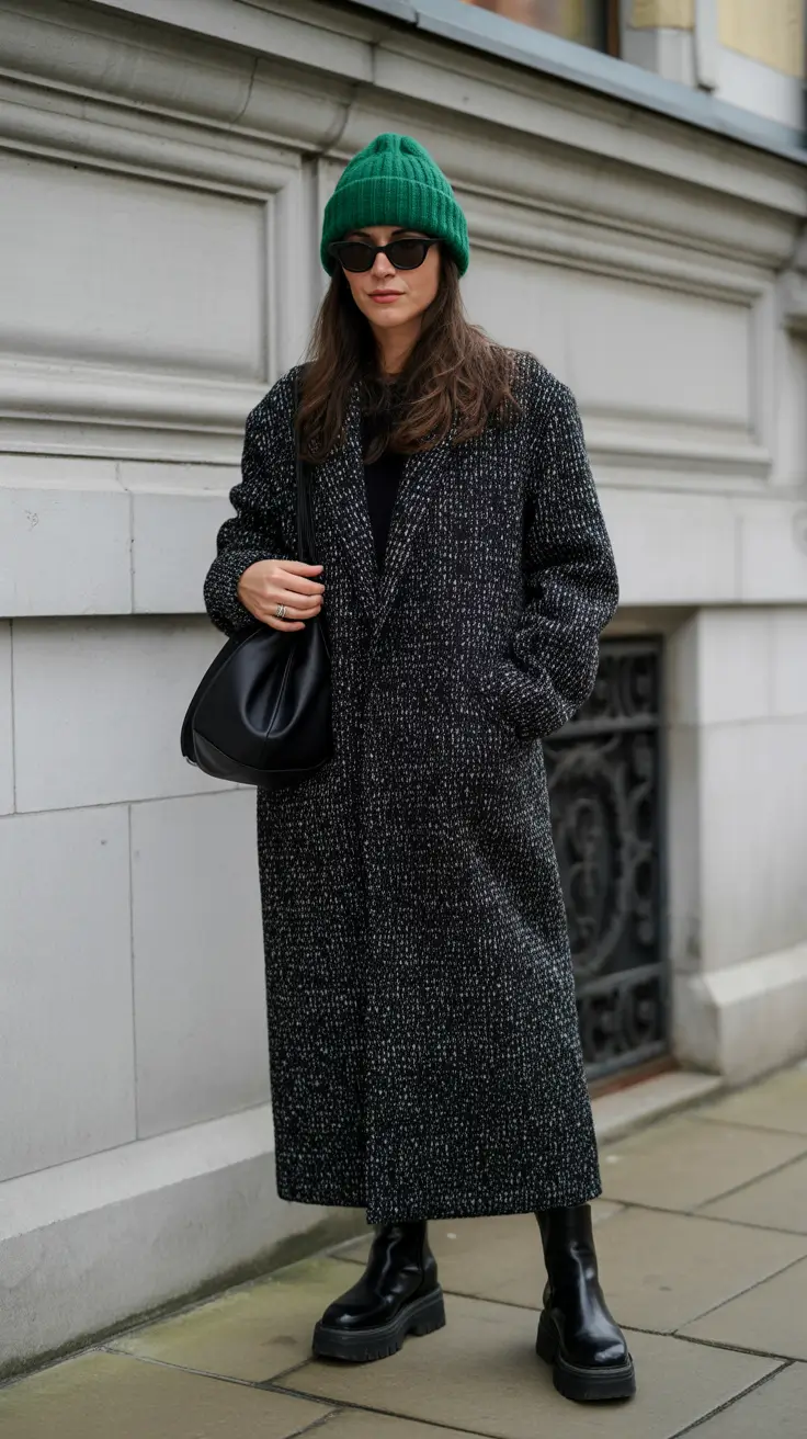 streetwear winter fits 2025-2026 Monochrome Street Minimalism