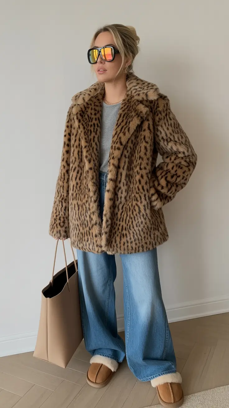 winter going out outfit night Cozy Luxe in Faux Fur
