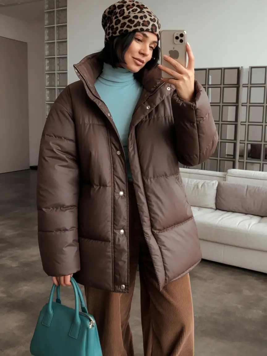 trendy winter outfits 2025 women Retro Accents with Modern Neutrals