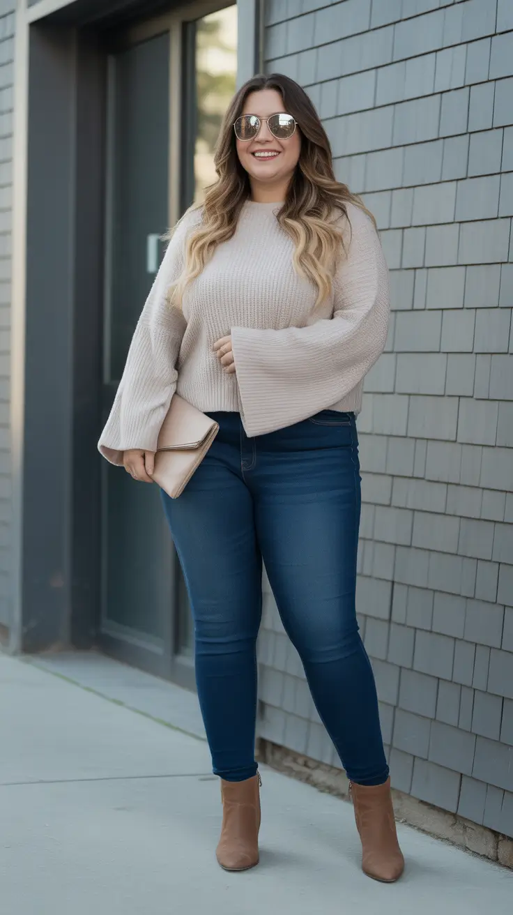 Winter Capsule Wardrobe Plus Size 2025-2026 Knit and Denim