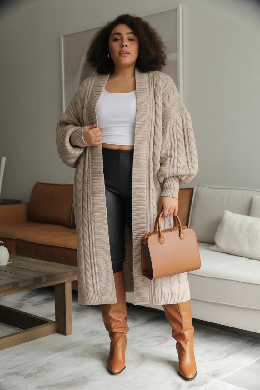 Winter Capsule Wardrobe Plus Size 2025-2026 Cozy Layers Boots