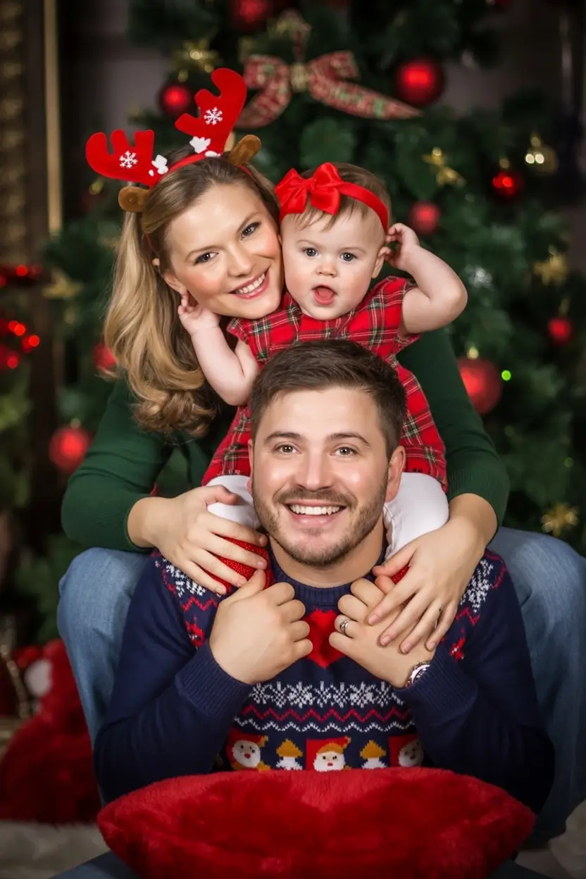 Winter Family Outfits for Photos 2025 2026 Playful Christmas Magic