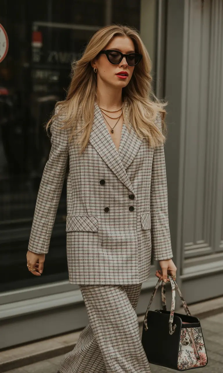 winter outfits aesthetic classy Heritage Check Elegance