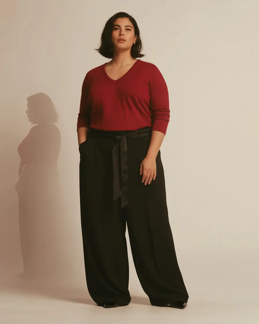 winter outfits aesthetic classy Minimalist Red and Black Balance