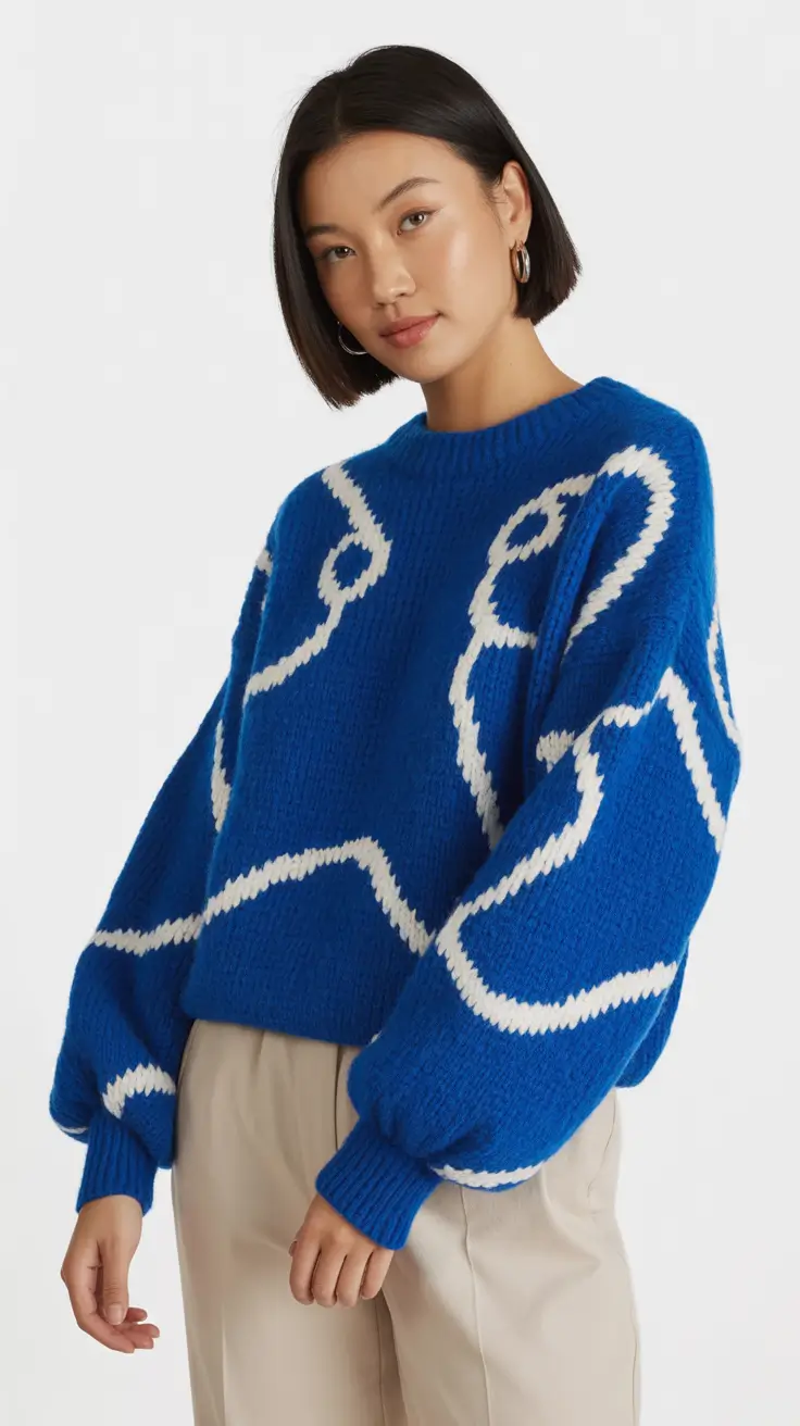 winter outfits cold freezing snow bold knit energy